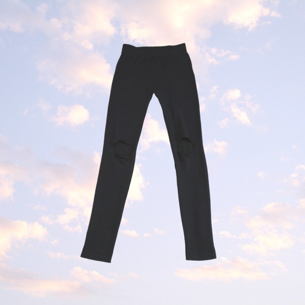 Distressed-look Leggings